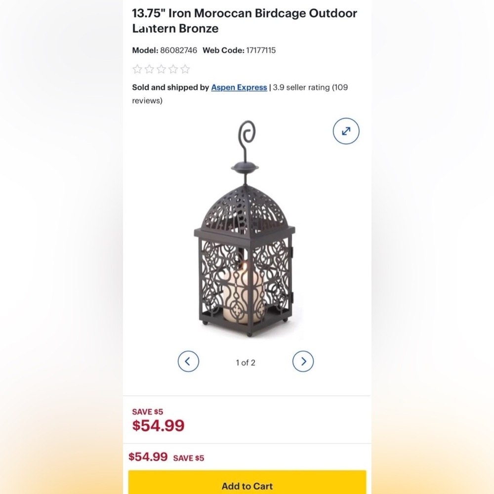 Ornate Metal Candle Light Holder